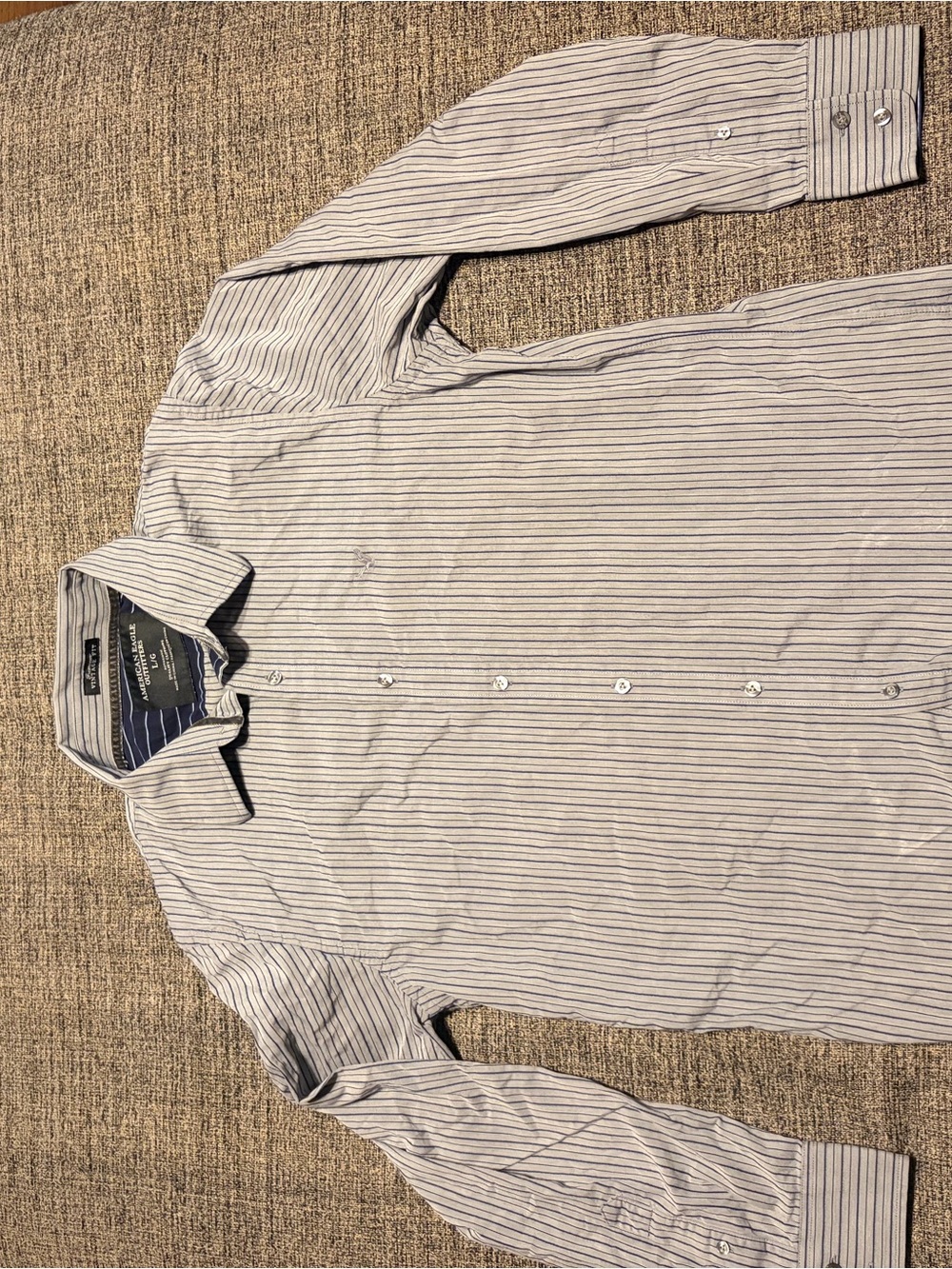 American Eagle Outfitters men’s striped button up shirt large
